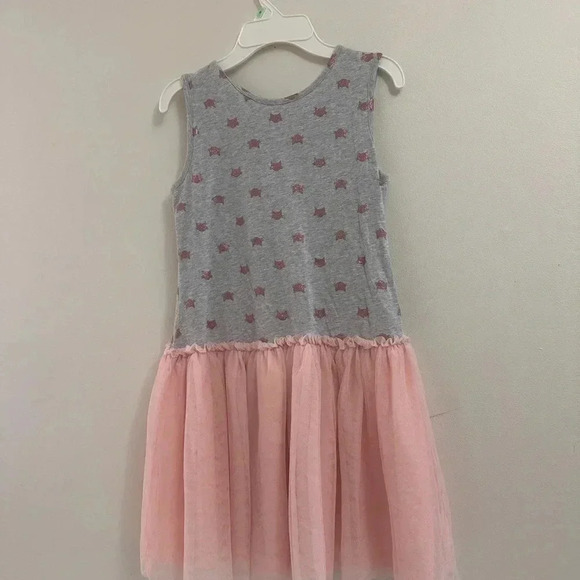 2 for $15 Children's Place Girls Sequin & Tutu Tulle Fabric Dress in pretty Pink - Picture 4 of 8